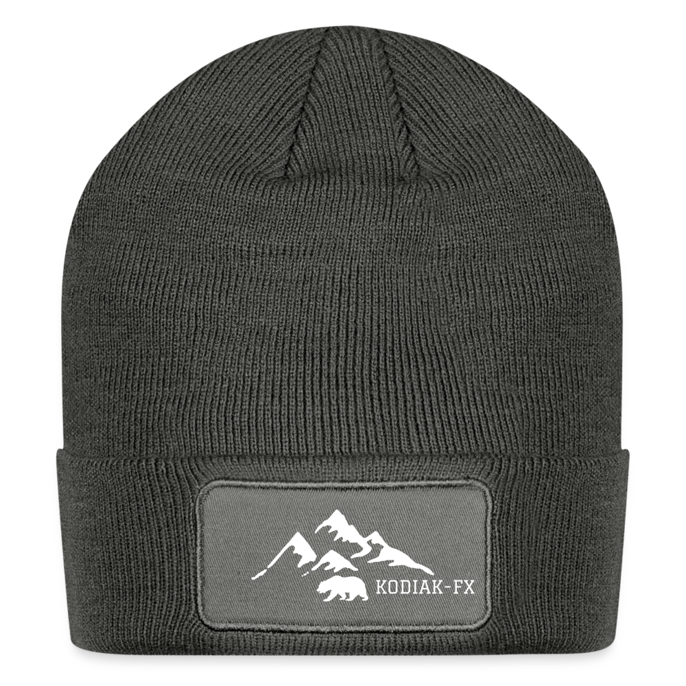 Kodiak-FX Patched Beanie - charcoal grey