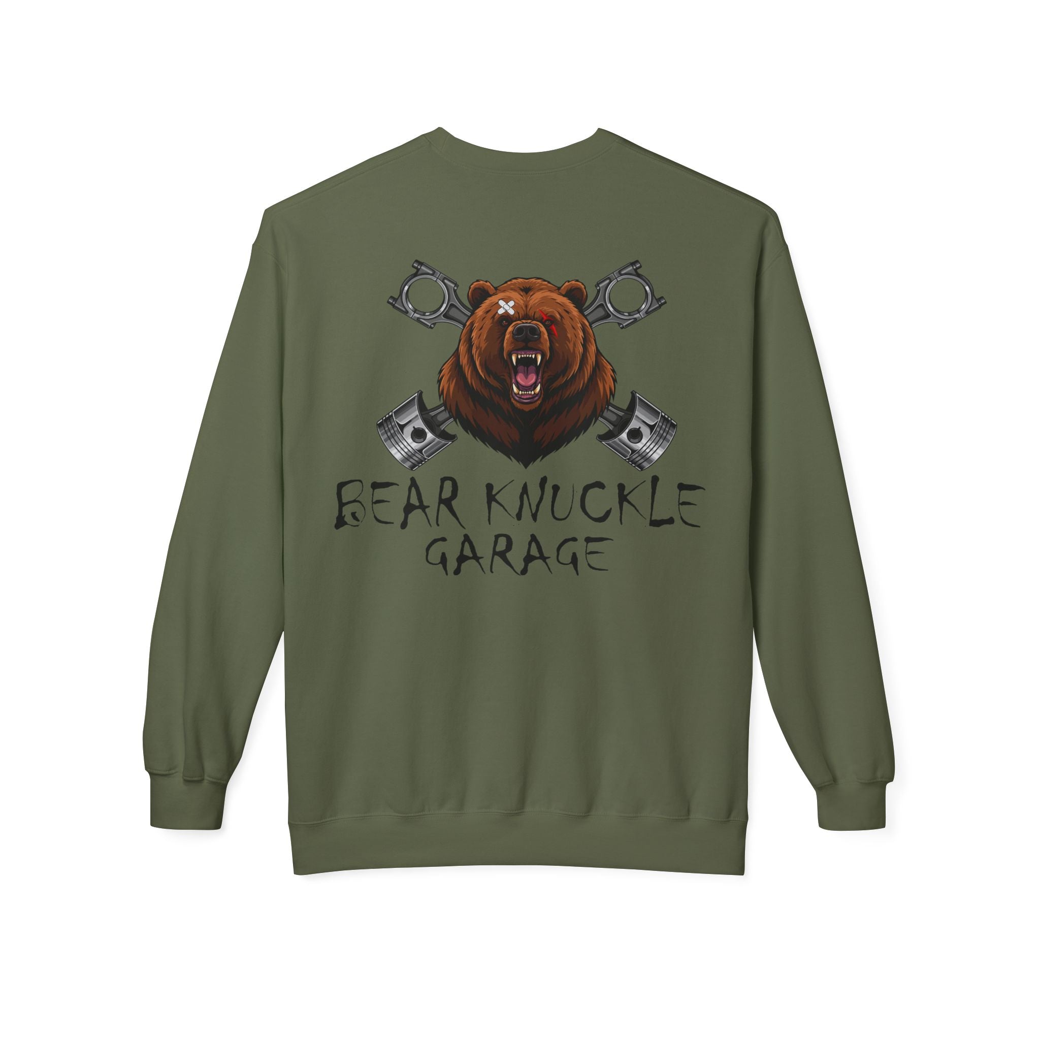 Bear Knuckle Garage Unisex Fleece Crewneck Sweatshirt