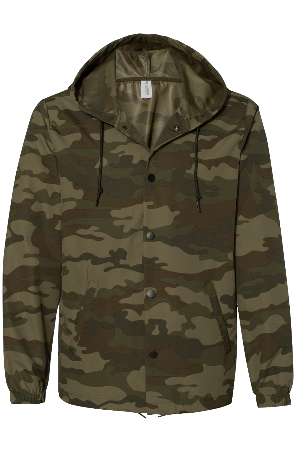 Forest Camo Water-Resistant Windbreaker