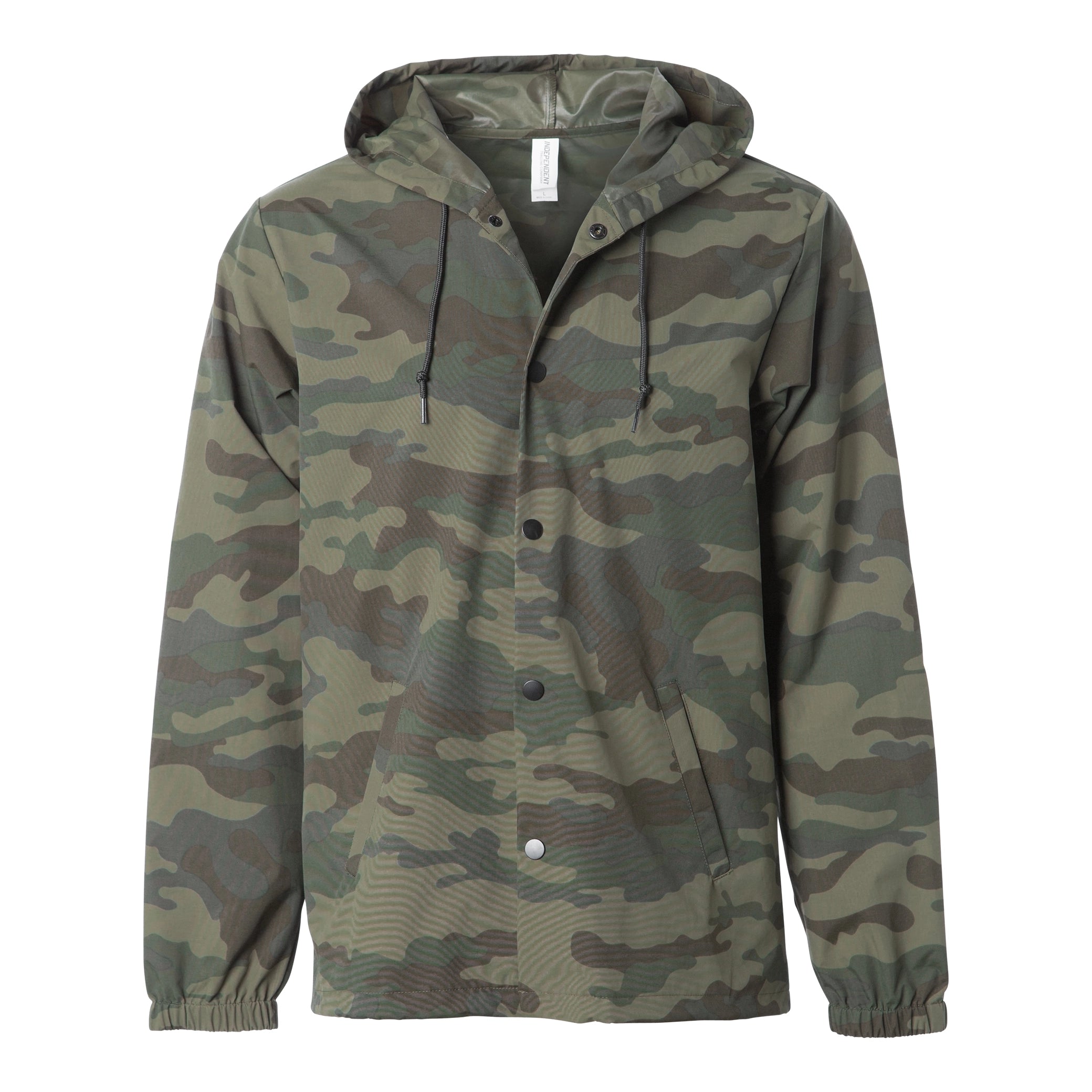 Forest Camo Water-Resistant Windbreaker