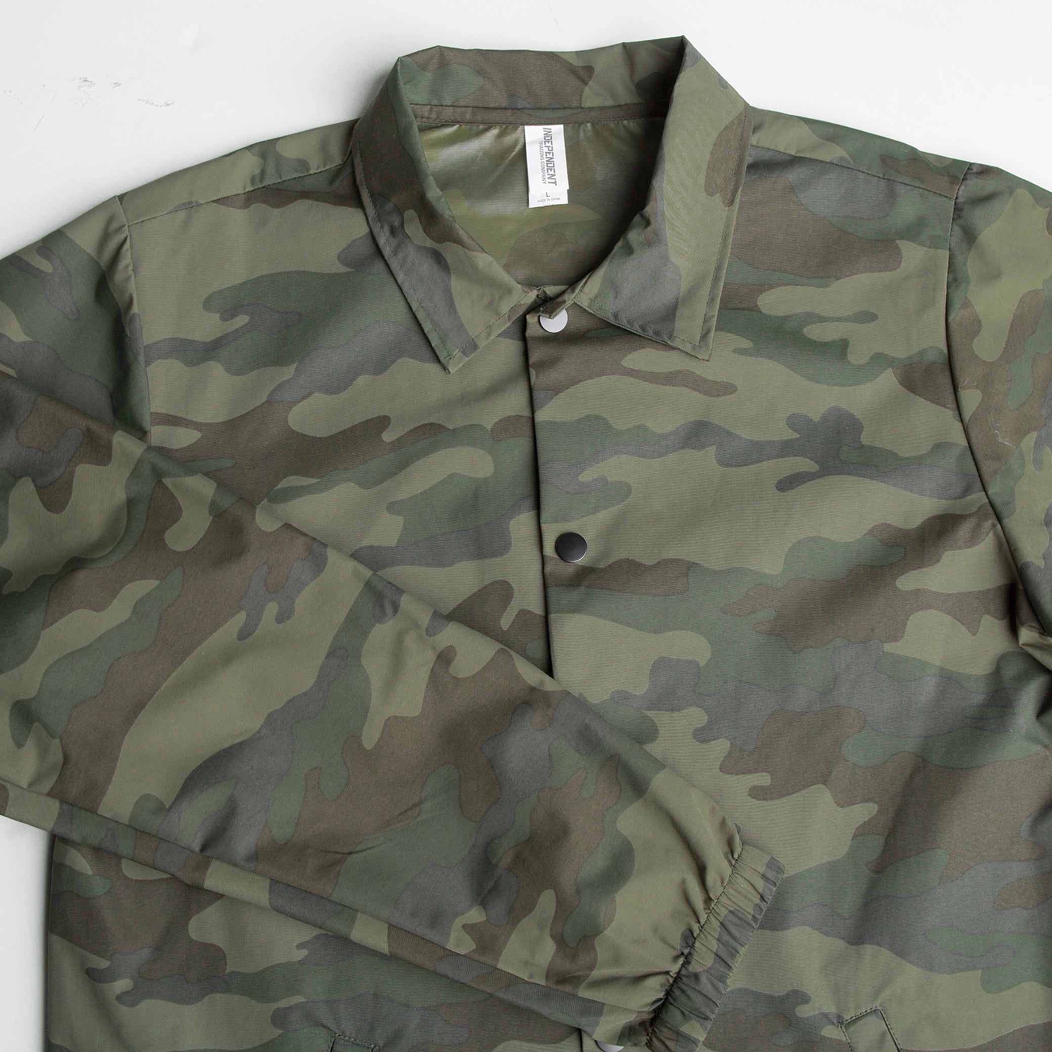 Water Resistant Windbreaker Coaches Jacket Camo