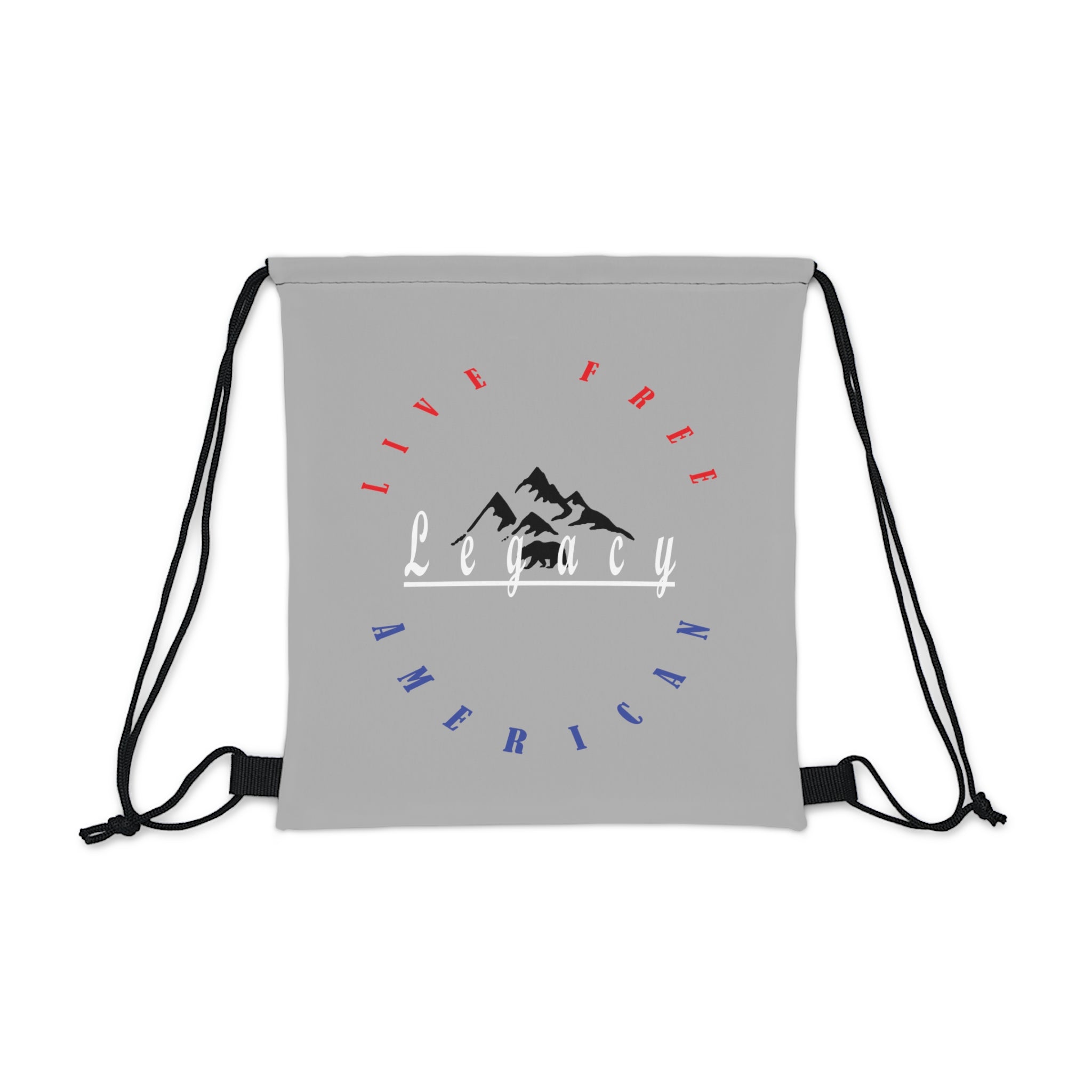 Patriotic Live Free American Legacy Outdoor Drawstring Bag