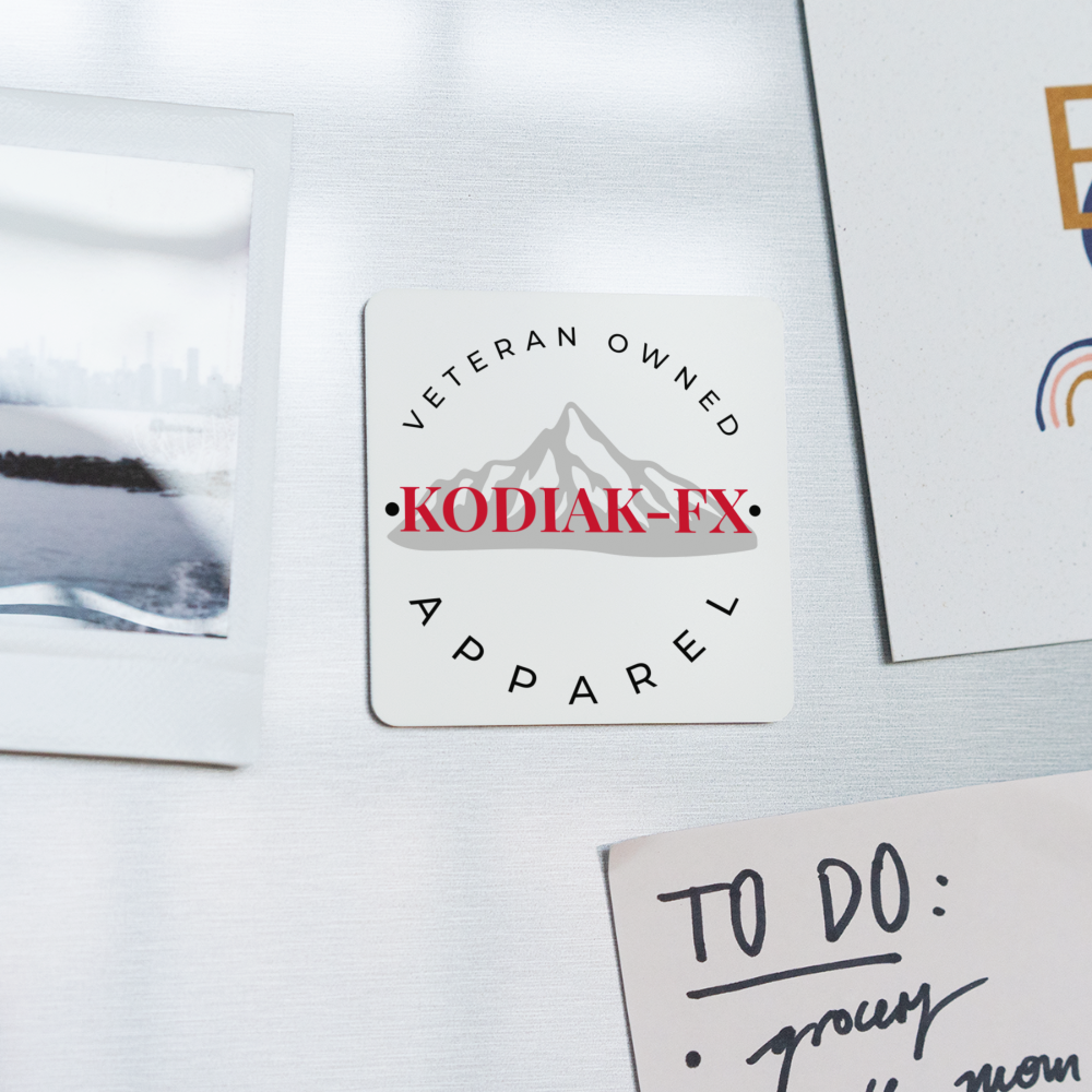 Kodiak-FX Square Magnet - white