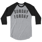 Sunday funday 3/4 sleeve raglan shirt